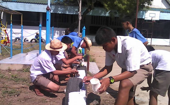 Enjoyable practical training for our boys at our school in Thailand